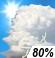 Severe Thunderstorms Chance for Measurable Precipitation 80%